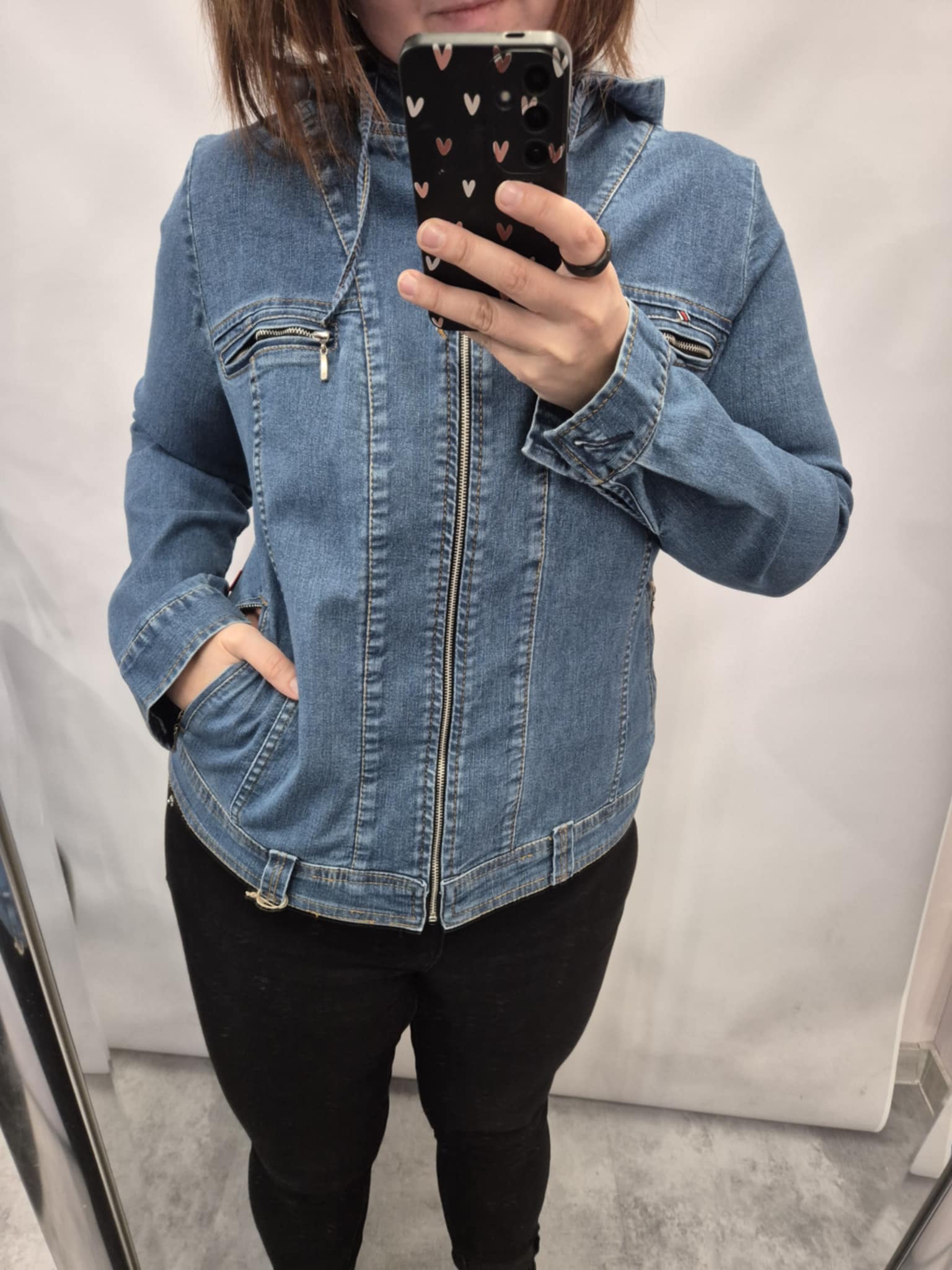 Dámská jeansová bunda F2111