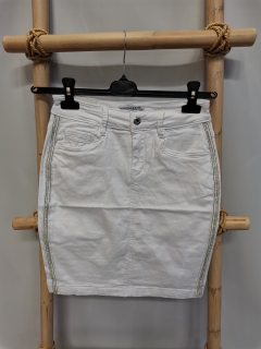 Dámská jeansová sukně bílá F184
