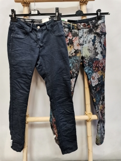 Dámské kalhoty džínsové oboustranné F344